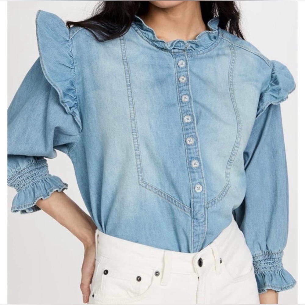 Free People denim top